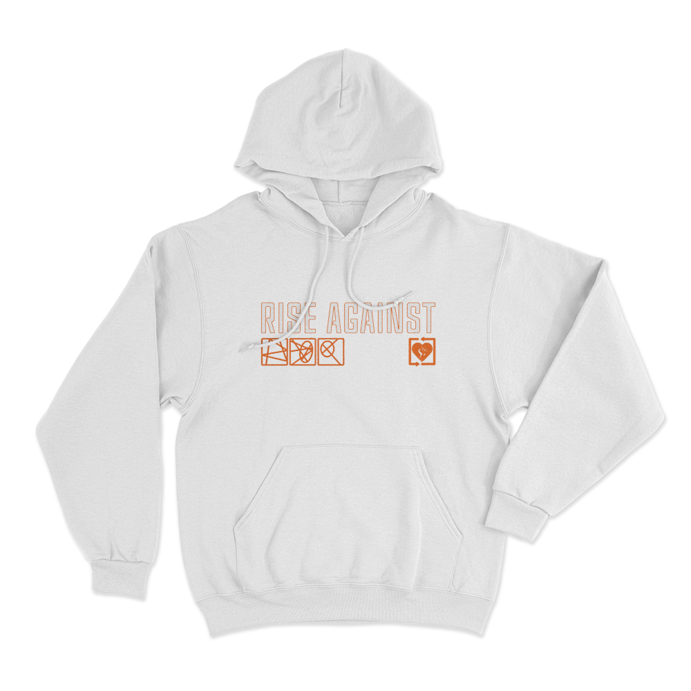 Ricochet Laser Unisex Hoodie White Ricochet Laser Unisex Hoodie White