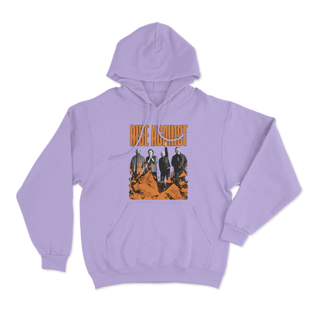 Rise Against Band Members Unisex Hoodie Purple Rise Against Band Members Unisex Hoodie Purple