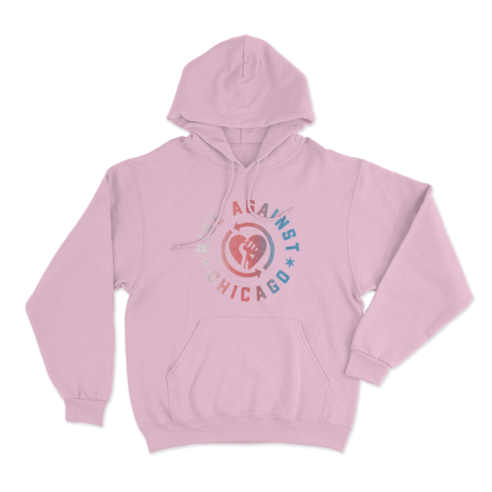 Rise Against Chicago Heartfist Unisex Hoodie Pink Rise Against Chicago Heartfist Unisex Hoodie Pink