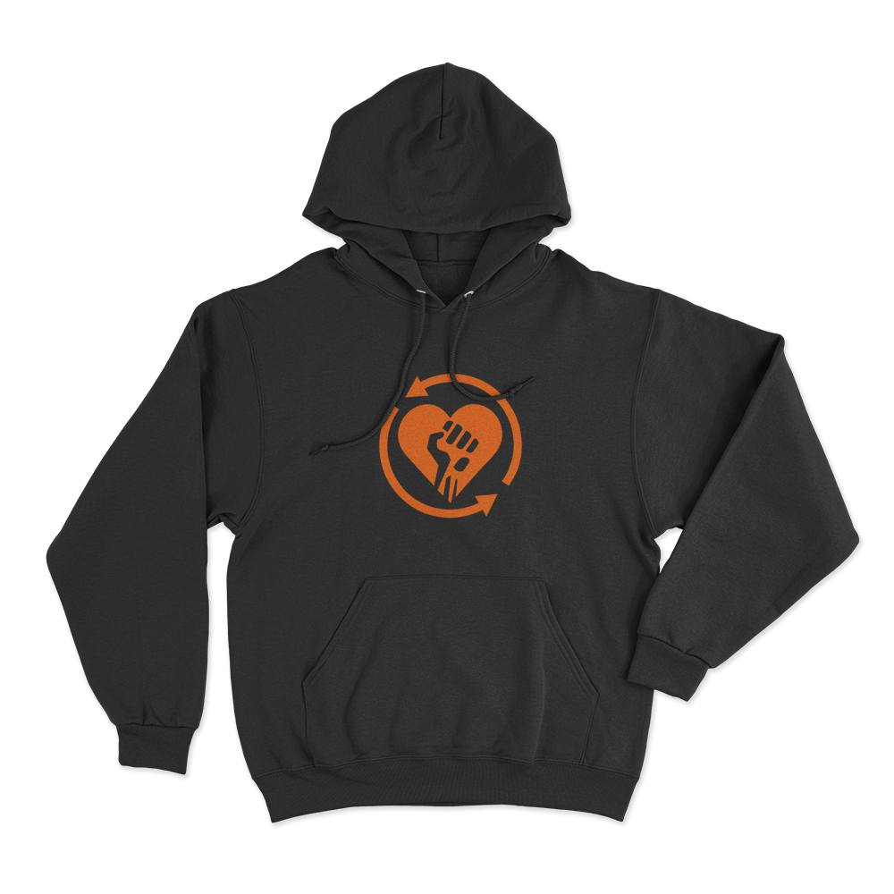 Rise Against Heartfist RA Unisex Hoodie Black Rise Against Heartfist RA Unisex Hoodie Black