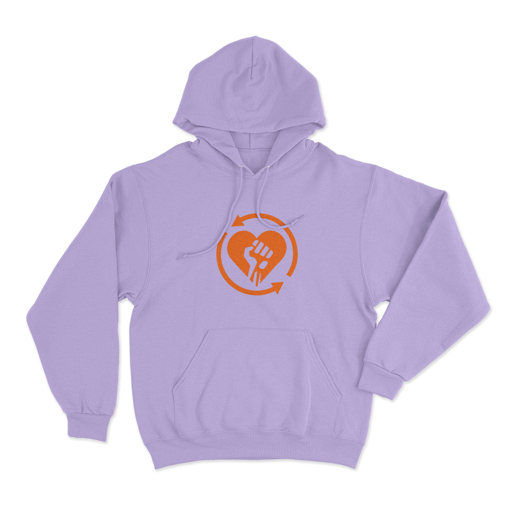 Rise Against Heartfist RA Unisex Hoodie Purple Rise Against Heartfist RA Unisex Hoodie Purple