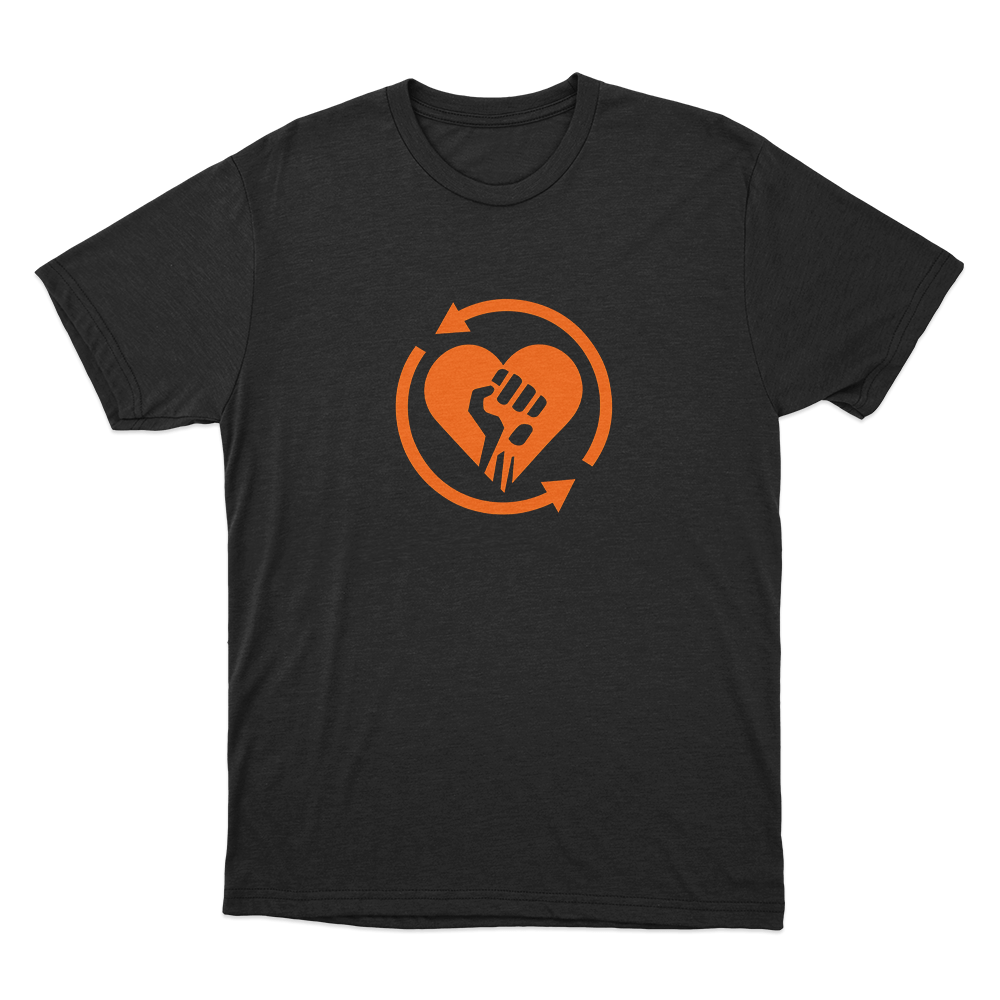Rise Against Heartfist RA Unisex T Shirt Black Rise Against Heartfist RA Unisex T Shirt Black