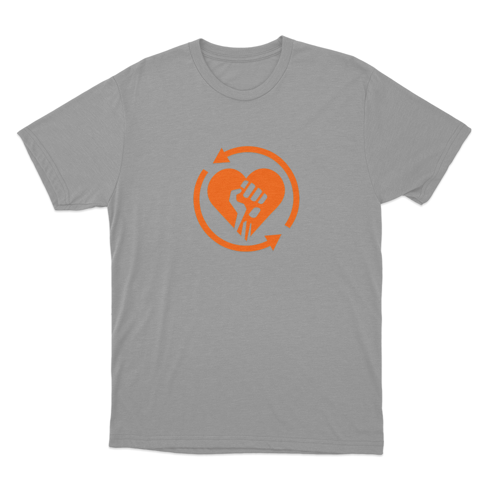 Rise Against Heartfist RA Unisex T Shirt Grey Rise Against Heartfist RA Unisex T Shirt Grey