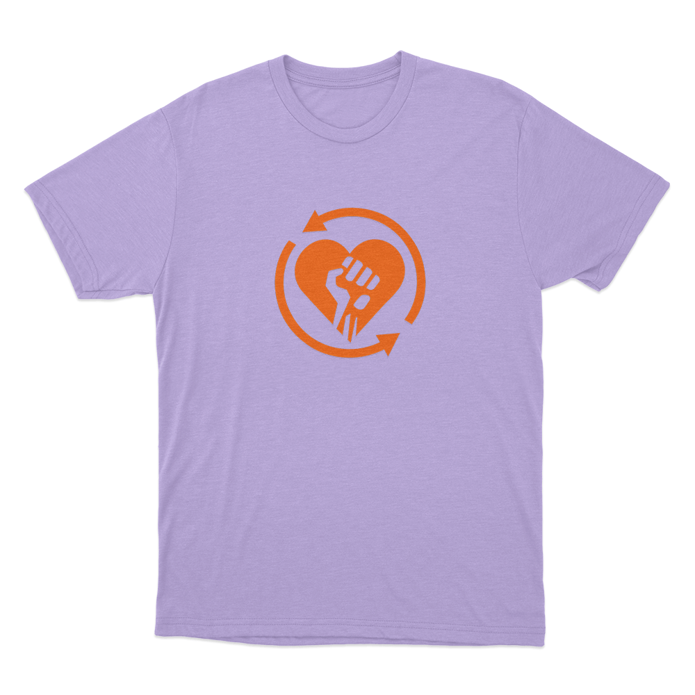 Rise Against Heartfist RA Unisex T Shirt Purple Rise Against Heartfist RA Unisex T Shirt Purple