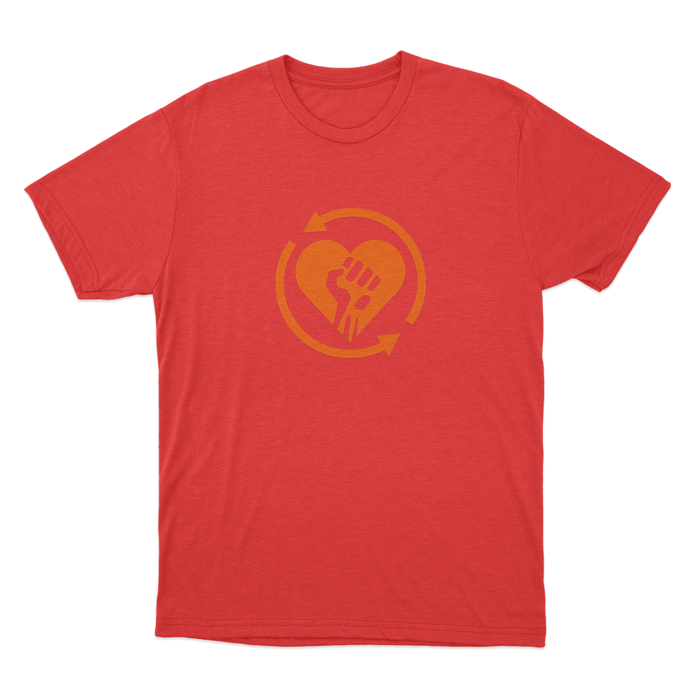 Rise Against Heartfist RA Unisex T Shirt Red Rise Against Heartfist RA Unisex T Shirt Red