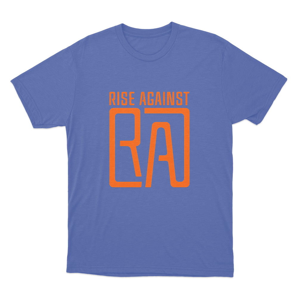 Rise Against RA Logo Unisex T Shirt Blue Rise Against RA Logo Unisex T Shirt Blue