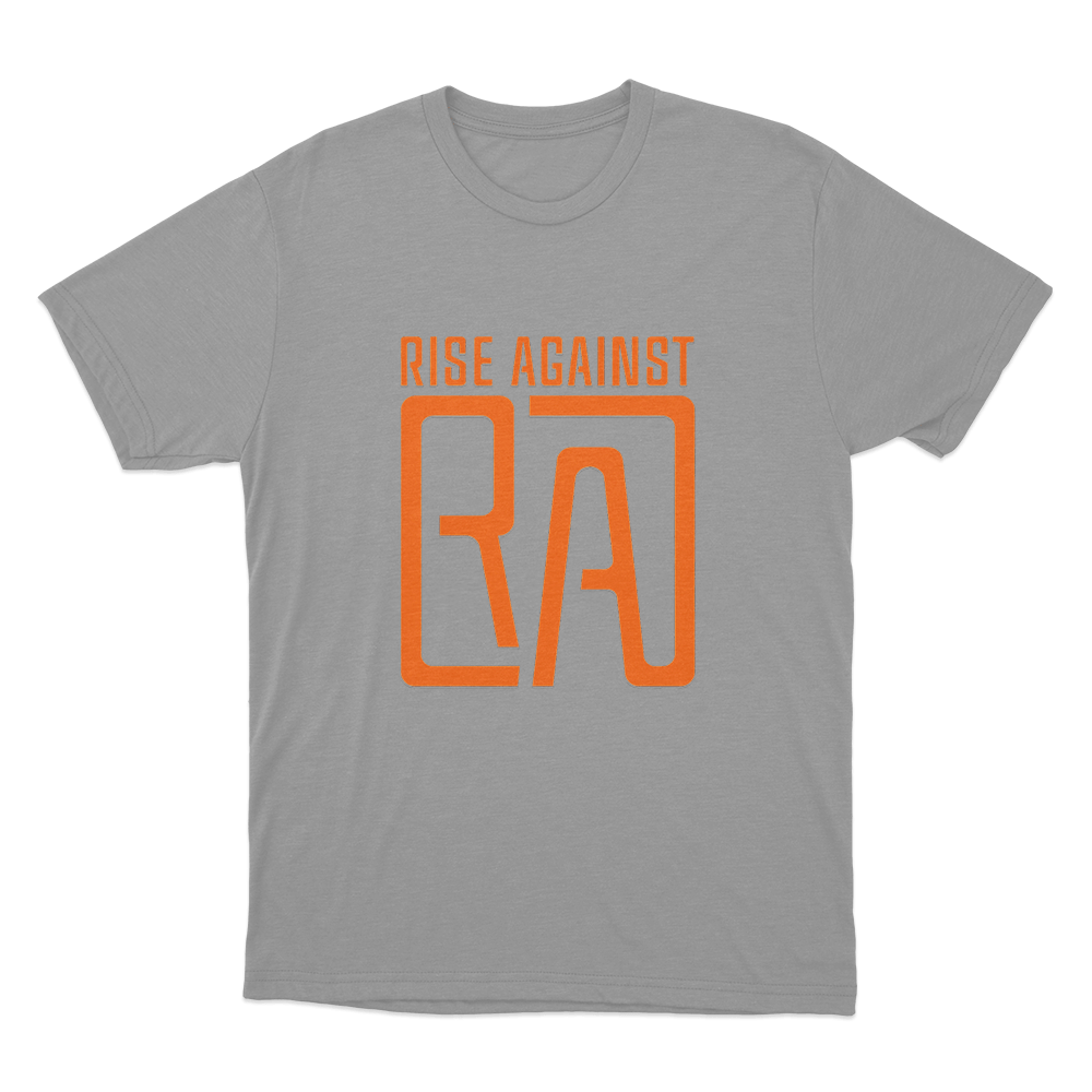 Rise Against RA Logo Unisex T Shirt Grey Rise Against RA Logo Unisex T Shirt Grey