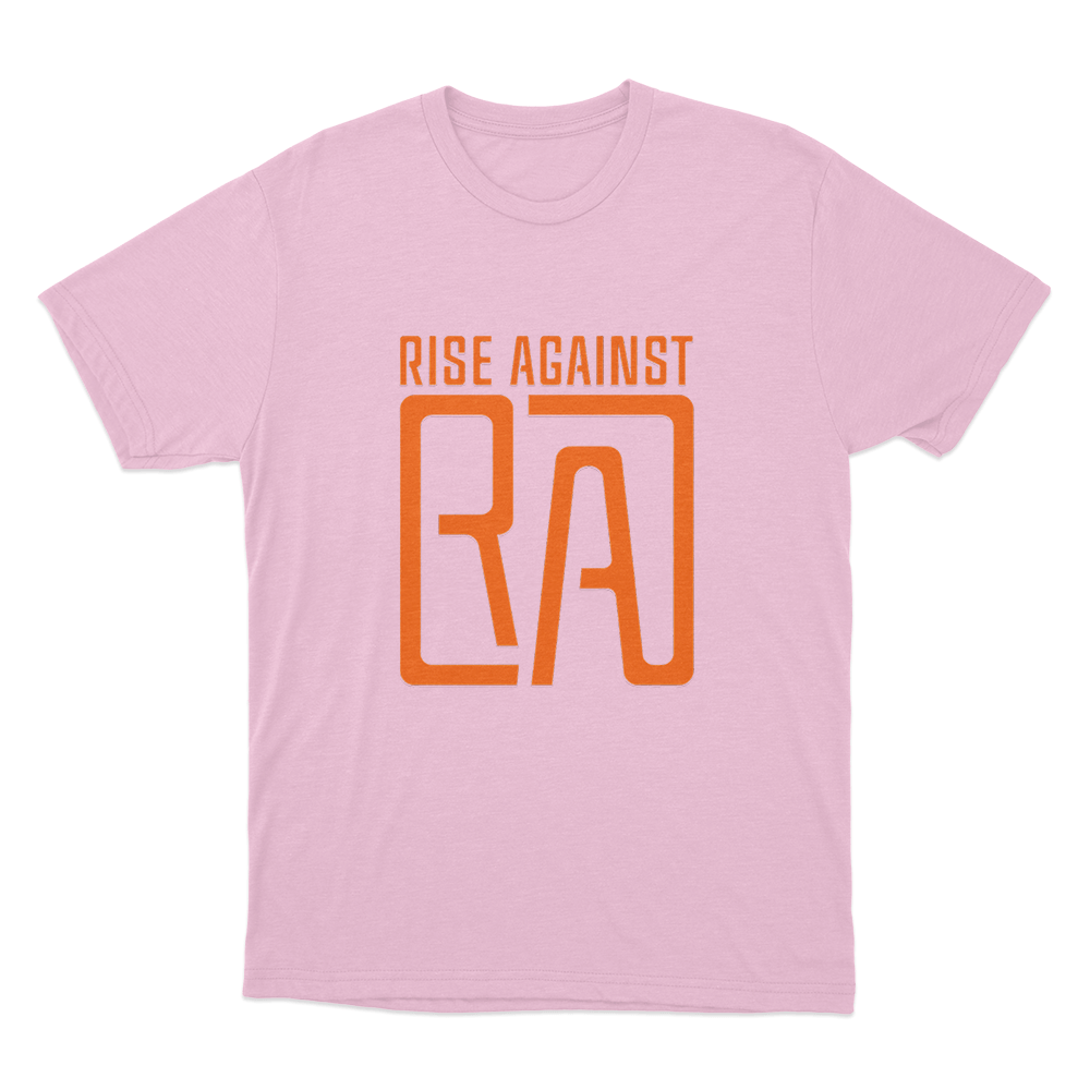 Rise Against RA Logo Unisex T Shirt Pink Rise Against RA Logo Unisex T Shirt Pink