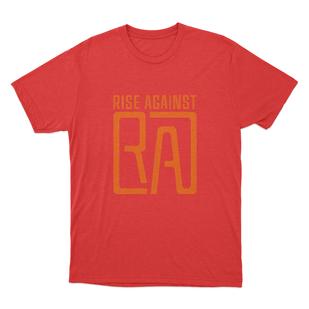 Rise Against RA Logo Unisex T Shirt Red Rise Against RA Logo Unisex T Shirt Red