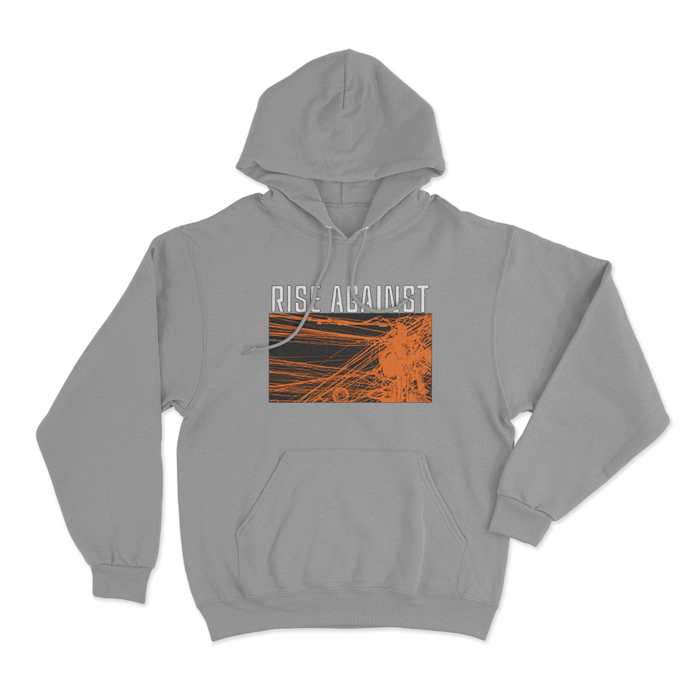Rise Against Wire Unisex Hoodie Grey Rise Against Wire Unisex Hoodie Grey