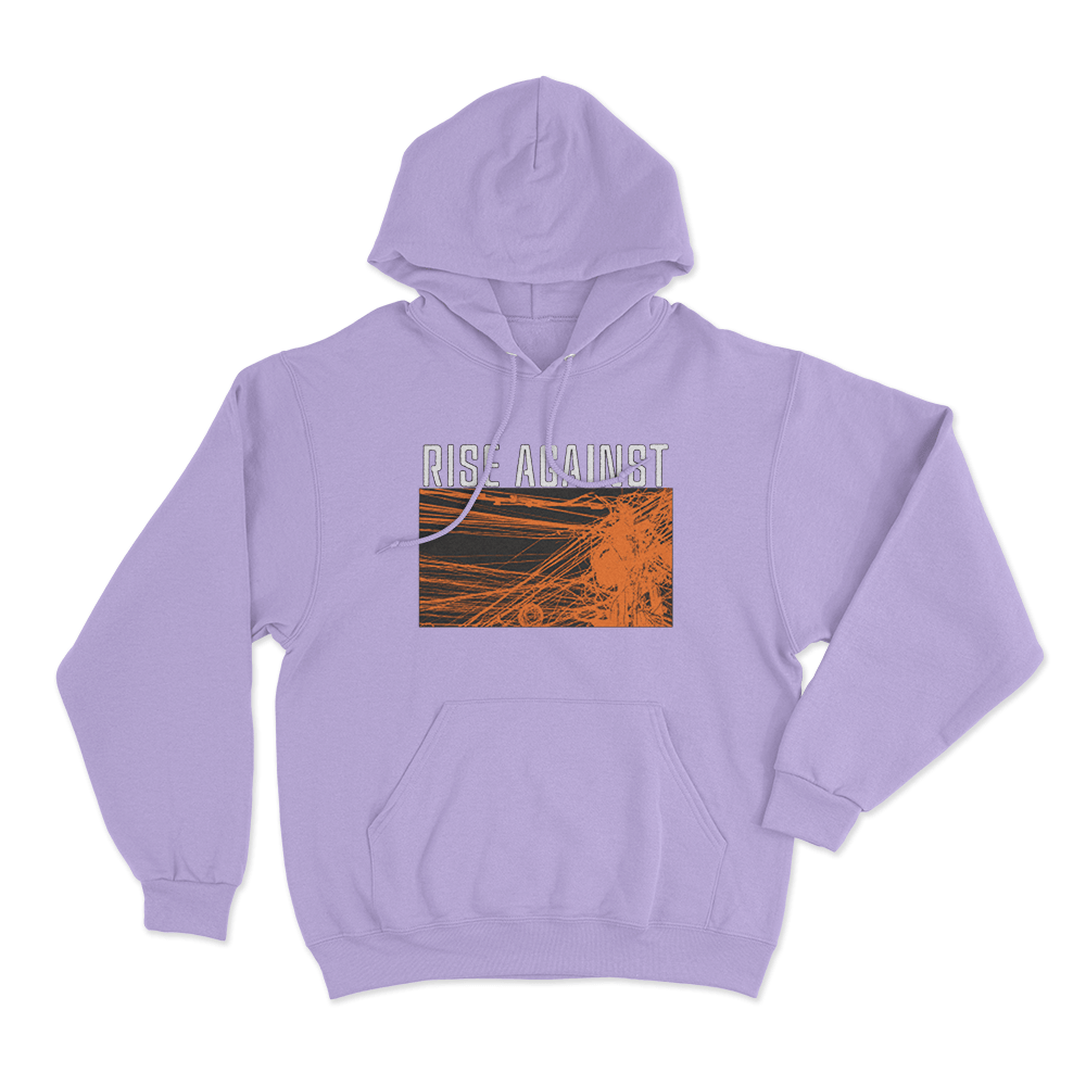 Rise Against Wire Unisex Hoodie Purple Rise Against Wire Unisex Hoodie Purple