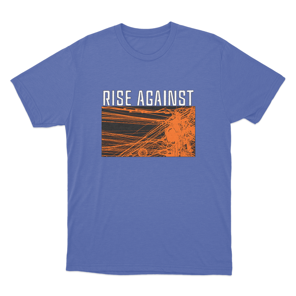 Rise Against Wire Unisex T Shirt Blue Rise Against Wire Unisex T Shirt Blue