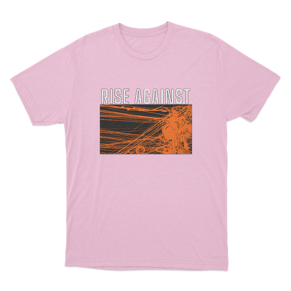 Rise Against Wire Unisex T Shirt Pink Rise Against Wire Unisex T Shirt Pink