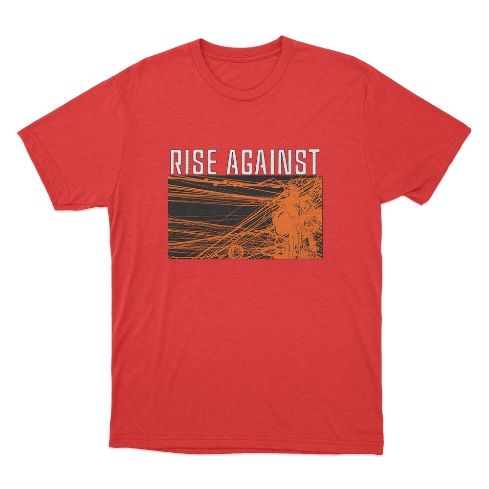 Rise Against Wire Unisex T Shirt Red Rise Against Wire Unisex T Shirt Red
