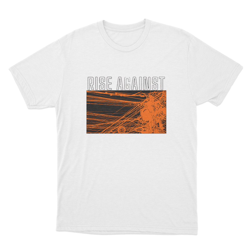 Rise Against Wire Unisex T Shirt White Rise Against Wire Unisex T Shirt White